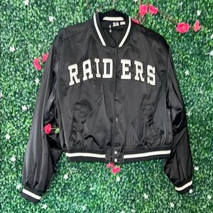 Raiders Black Bomber Jacket